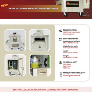 TuboMax Mini 5HP Cane Machine