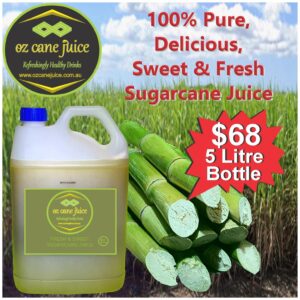 5L Bottle Fresh & Sweet 100% Sugarcane Juice