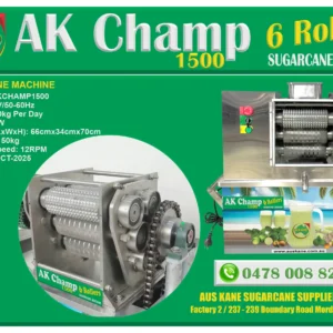 AK Champ1500 6-Roller Sugarcane Machine