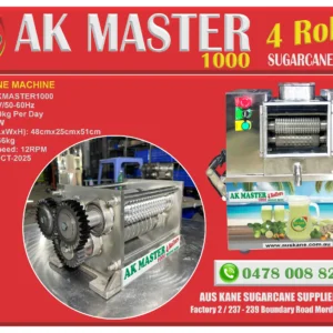 AK Master1000 4-Roller Sugarcane Machine